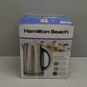 Hamilton Beach 1.7 Liter Temperature Control Electric Kettle, Water Boiler & Heater, Fast Boiling 1500 Watts, BPA Free, Cordless, Auto-Shutoff and Boil-Dry Protection, Stainless Steel (41020R)