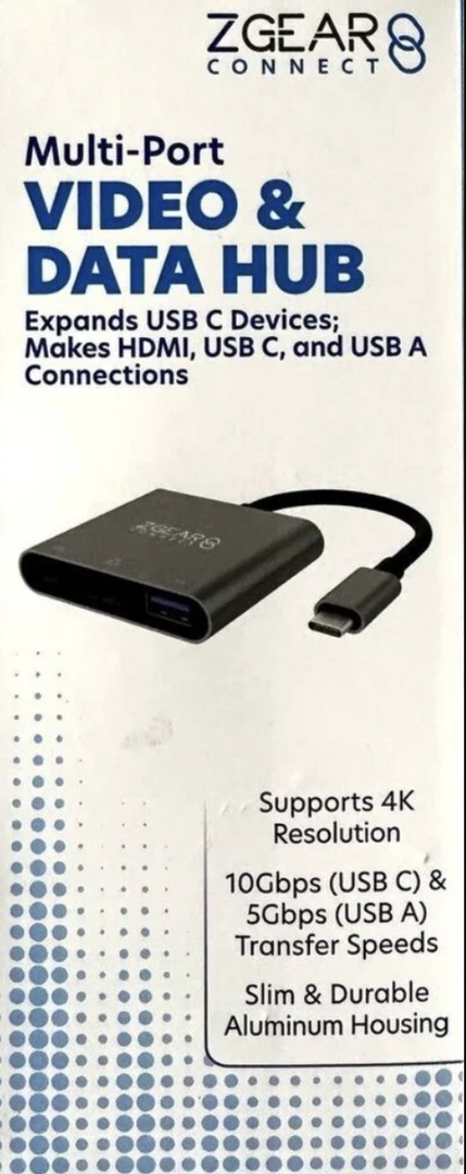 ZGEAR Multi-Port USB-C Data Hub