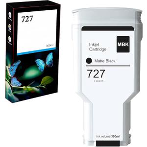 Compatible for HP 727 Matte Black 300ML Remanufactured Ink Cartridge for HP 727, HP DesignJet T920 T930 T1500 T1530 T2500 T2530 Printers