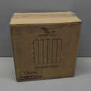 VICTORY RELAX Natural Acacia 12x12 Interlocking Wood Deck Tiles for Balcony, Garden, Patio, Poolside Decor - Waterproof Indoor & Outdoor Flooring - 6 Slats, Round Joints, Pack of 9, Brown Color