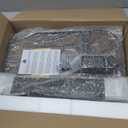 Kitstorack TV Tray Table, Adjustable Height & Flip-Top & Rounded Metal Corners, Snack Table for Couch, Sofa, Bed, Chair, Living Room, C Shaped End Side Table for Eating, Dinner or Laptop, Small Spaces (Brown)