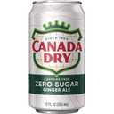 Canada Dry Zero Sugar Ginger Ale Soda, 12 fl oz cans, 12 pack