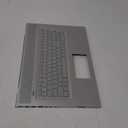 Replacement Laptop Upper Case Palmrest Backlit Keyboard Assembly Part for HP Envy 17-BW 17T-BW TPN-W137 17-bw0xxx 17T-BW000 17-BW0011NR 17M-BW0013DX L20714-001 Silver