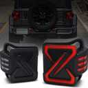 LED Tail Lights for Jeep Wrangler JL 2018-2023, [DOT Approved] [Z Style] [Plug n Play] Jeep Wrangler Accessories