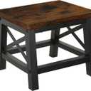 YINMIT Wooden Step Stool for Adults and Kids, Step Stool for High Bed with Non-Slip Feet, Using for Bedroom, Living Room and Kitchen, Hold Up to 500 lbs