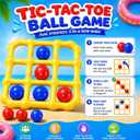 Tic-Tac-Toe Pool Toys Game Set, Giant Inflatable Floating Board Set with 10 Balls, Pool Toys Party Game for Kids Adults Teens, Summer Water Party Backyard Beach Yard Field Day Outdoor Activities