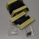 JobSite Replacement Brushes - 2 Side & 2 Bottom Boot Scraper Brushes - Compatible Original & Extra Wide Boot Scrubbers