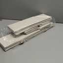 12 Pack Drawer Organizer for Baby Clothes, Linen Fabric Nursery Organizer for Baby Diaper, Collapsible Deep Fabric Drawer Organizer with Zipper for Socks, Bra, Towels, Ties, Beige