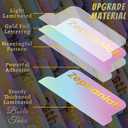 2 x Bible Tabs with Unique Stickers, Gold Foil Laminated Bible Tabs, Bible Tabs for Women, Christian Gifts, Large Print Bible Tabs, Bible Book Index Tabs Labels, Bible Study Supplies (Rainbow)