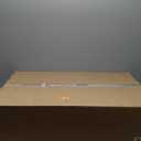 LaLaGreen Wall Planter (30 Inch, 4 Pack)White Metal Rectangular Hanging Flower Box Window Boxes Planters with Coco Liner, Flower Basket Plant Holder Deck Rail Railing Patio Horse Trough Balcony Fence