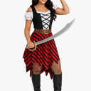 Morph Adult Pirate Costume for Women - Dress, Outfit, Female Wench, Halloween Costume Large