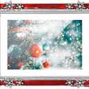 Christmas Decorations Photo Frame 5x7 Snowflake Christmas Metal Photo Display Photo Frames with High Definition Glass Front Gift Ideas Tabletop Home Decorative (Snowflake)