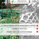 Temporary Fence Plastic Mesh Fencing, 4FT x 100FT Garden Bird Netting Safety Fence Snow Fence, Construction Fencing for Deer, Pet, Rabbits, Chicken, Dogs, Animal Barrier, Green