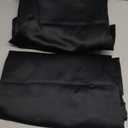 NICETOWN Pitch Black Solid Thermal Insulated Grommet Blackout Curtains/Drapes for Bedroom Window (2 Panels, 42 inches Wide by 63 inches Long, Black)