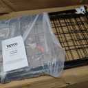 dbest products Cruiser Cart Deluxe 2 Shopping Grocery Rolling Folding Laundry Basket on Wheels Foldable Utility Trolley Compact Lightweight Collapsible, Black