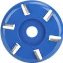 Stump Remover Angle Grinder Wood Carving Disc 6 Teeth Chainsaw Mill Cutter Woodworking Blade Tools Wood Turbo Carving Disc Wood Grinding Shaping Disc Grinder Disc (Arc Blade)