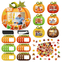 Fovths 24 Pack Christmas Foam Picture Frames Craft Kit Gingerbread House Gift Box Picture Frame Ornaments with 300 Stickers for Xmas Gifts Holiday Home Party DIY Activities