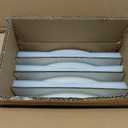 Famiware Meteor Plates and Bowls Sets for 4, 12 Pieces Dinnerware Sets, Microwave and Dishwasher Safe Dishes Set, Creamy White