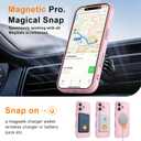 MOCCA Magnetic for iPhone 17 Case, (Compatible with Magsafe) (16FT Military Grade Protection) Full Camera Protection Anti-Fingerprint Slim Translucent Matte Phone Cover 6.3",Pink
