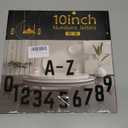 10 Inch White Metal Letters, Modern House Numbers for Outside, White Door Mailbox Numbers, Metal House Address Letter and Number for Office Apartment Outside (O)