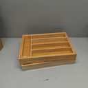 Kitchen Silverware Drawer Organizer and Storage Flatware Cutlery Utensil Holder Spice Rack Containers Bathroom Counter Cabinet Office Desk Makeup Drawer Tray Kitchen and Dining Tools Decor Accessories