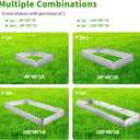 Mofesun Galvanized Raised Garden Bed 2pcs Pack - Metal Raised Bed Garden Kit 4'x8'x1' for Flower Planters, Vegetables Herb