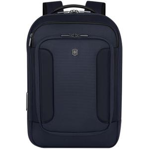 Victorinox Werks Traveler 7.0, Compact Backpack with 14" Laptop and 11" Tablet Compartment, Navy Blue