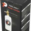 Tool Daily Foam Cannon with 1/4 Inch Quick Connector, 1 Liter, 5 Pressure Washer Nozzle Tips