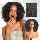 Frodio Curly Wig 11X4 Lace Frontal Wig Veralux Fiber 12'' Micro Twist Wigs 200% Density Closure HD Lace Dreadlock Wig Glueless Wigs Natural Black Ready to Go Wig for Women