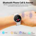 Fitpolo Smart Watch for Men Women,1.3" AMOLED Touchscreen Fitness Tracker, Make/Answer Calls, Heart Rate SpO2 Monitor, IP68 Waterproof, Sleep & Activity Tracking Smartwatch for Android Phones iPhone