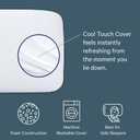 Casper Sleep Essential Cooling Foam Pillow, Standard Size Firm Memory Foam with Cooling Cover, Supports Side Sleepers, Breathable & Pressure-Relieving