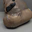 JOEJOY Small Dog Bed Cat Bed with Hooded Blanket, Cozy Cuddler Luxury Puppy Pet Bed, Donut Round Calming Anti-Anxiety Dog Burrow Cave Bed - Anti-Slip Bottom and Machine Washable 23 inch (Grey)