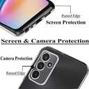 Unov Case Compatible with Samsung Galaxy A05s Clear with Design Soft TPU Shock Absorption Slim Embossed Pattern Protective Back Cover 6.7 inches (Flower Bouquet)