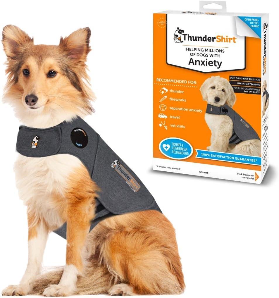ThunderShirt for Dogs, Large, Heather Gray Classic - Dog Anxiety Relief Calming Vest ThunderShirt for Dogs, Large, Heather Gray Classic - Dog Anxiety Relief Calming Vest