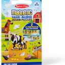 Melissa & Doug Take-Along Magnetic Jigsaw Puzzle Set On the Farm (2 x 15 Piece) Travel Activity Toy for Preschoolers and Kids Ages 3+ - FSC Certified, 8.5 x 7.25 x 0.3 inches