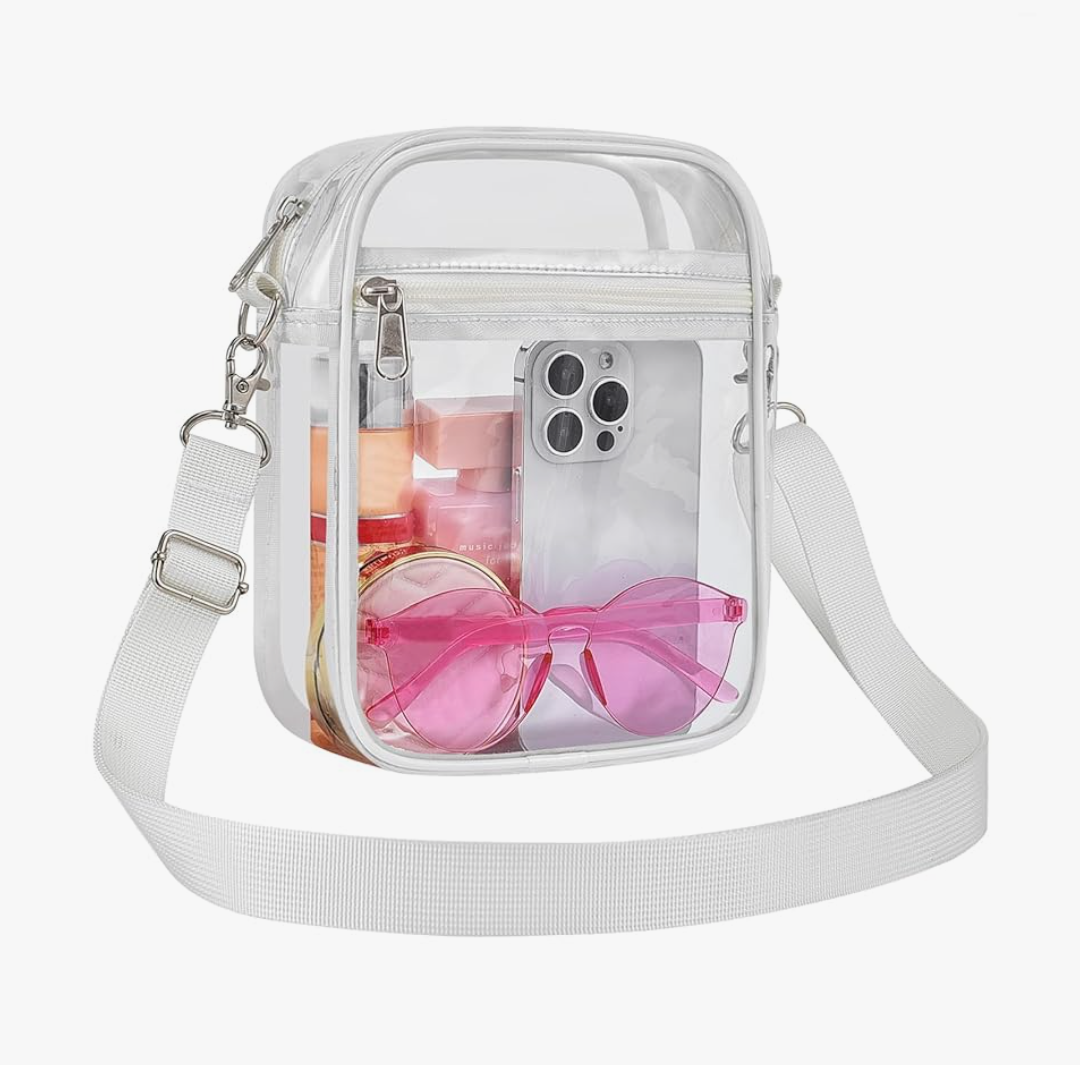 USPECLARE Clear Purse Stadium Approved CrossBody Bag for Men and Women