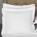 European Square Pillow Shams Set of 2 White 600 Thread Count 100% Natural Cotton Pack of Two Euro 26 x 26 Pillow Shams Cushion Cover, Cases Super Soft Decorative White, European 26''x26''