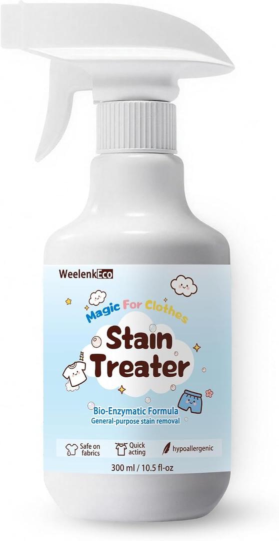 Stain Treater Spray, Stubborn Laundry Stain Remover, 10.5 fl oz | Removes food stains, grease and coffee stains; suitable for clothes, underwear and all kinds of fabrics