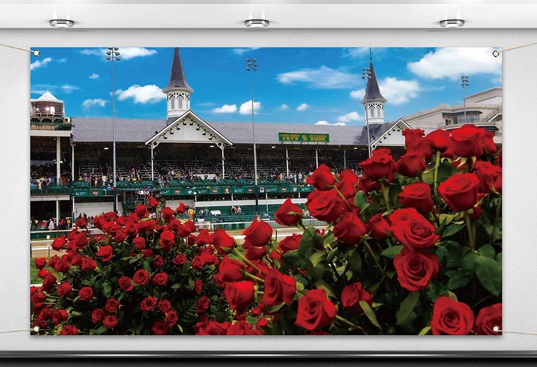 Kentucky Photo Booth Backdrop 7×5ft Churchill Downs Horse Racing Rose Derby Party Photography Home Wall Background Decorations