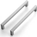 Ravinte 10 Pack Stainless Steel Kitchen Cabinet Handles Brushed Nickel Cabinet Pulls Kitchen Drawer Handles Sleek Dresser Drawer Pulls with 7-1/2 inch Hole Center Satin Nickel Cabinet Hardware