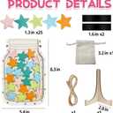 Reward Jar for Kids  Star Jar Reward System, Behavior Classroom Incentive Jar with Fun Star Chart, Reward Home Kids Incentive Good Home Training for Boys Girls