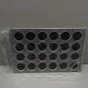 NBEADS 24-Hole Acrylic Shot Glass Holder, Black, 8.66 x 12.8 x 1.77 inches, Holds 1.77 inch Glasses, Ideal for Bars, Restaurants, Social Gatherings