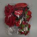 5 Pieces Rose Flower Hair Clip, Red Rose Fabric Floral Brooches, Mexican Hair Flowers Hair Accessories for Women and Girls Wedding Party Halloween