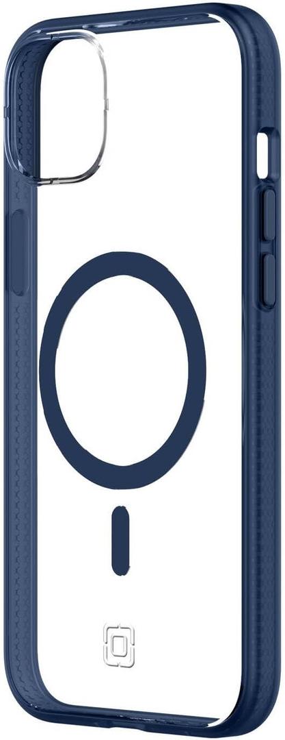 Incipio AeroGrip Series Protective Case with MagSafe for iPhone 14 – Slim Design, 16-Foot Drop Protection, Ergonomic Grip, Scratch-Resistant, Durable and Stylish iPhone Cover – Navy/Clear