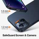 TORRAS Slim Fit for iPhone 14/13 Case, Ultra-Thin Sturdy Protective Cover with Anti-Scratch & No Fingerprint Hard Plastic Super Slim Phone Case for iPhone 14/13 (6.1"), Chimney Black