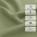 Chyhomenyc Sage Green Valances for Window, Room Darkening Short Curtains for Kitchen Bedroom Living Room, Rod Pocket Top Small Window Treatment Valance RV Bunk Panels, 60" Wx18 L, 2 Pieces