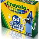 2 x Crayola Ultra Clean Washable Crayons, Built in Sharpener, 64 Count, Kids at Home Activities