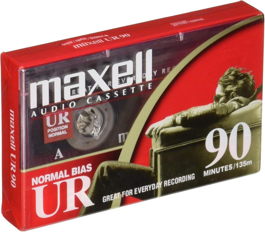 Maxell Dictation & Audio Cassette, Normal Bias, 90 Minutes