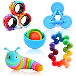 Fidget Toys for Kids 8-12 Pack, Sensory Toys Set Easter Basket Stuffers for Teens Adults Autism, Fidget Slug, Sensory Ball Desk Toy Stress Relief Toys for ADHD Toddler Fidget Toys for Kids 8-12 Pack, Sensory Toys Set Easter Basket Stuffers for Teens Adults Autism, Fidget Slug, Sensory Ball Desk Toy Stress Relief Toys for ADHD Toddler
