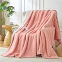 Heated Blanket Electric Throw, 50" x 60" Heated Blanket with 8 Heat Levels & 8 Hours Auto Off, Fast Heating Blankets Machine Washable with ETL Certification, Pink